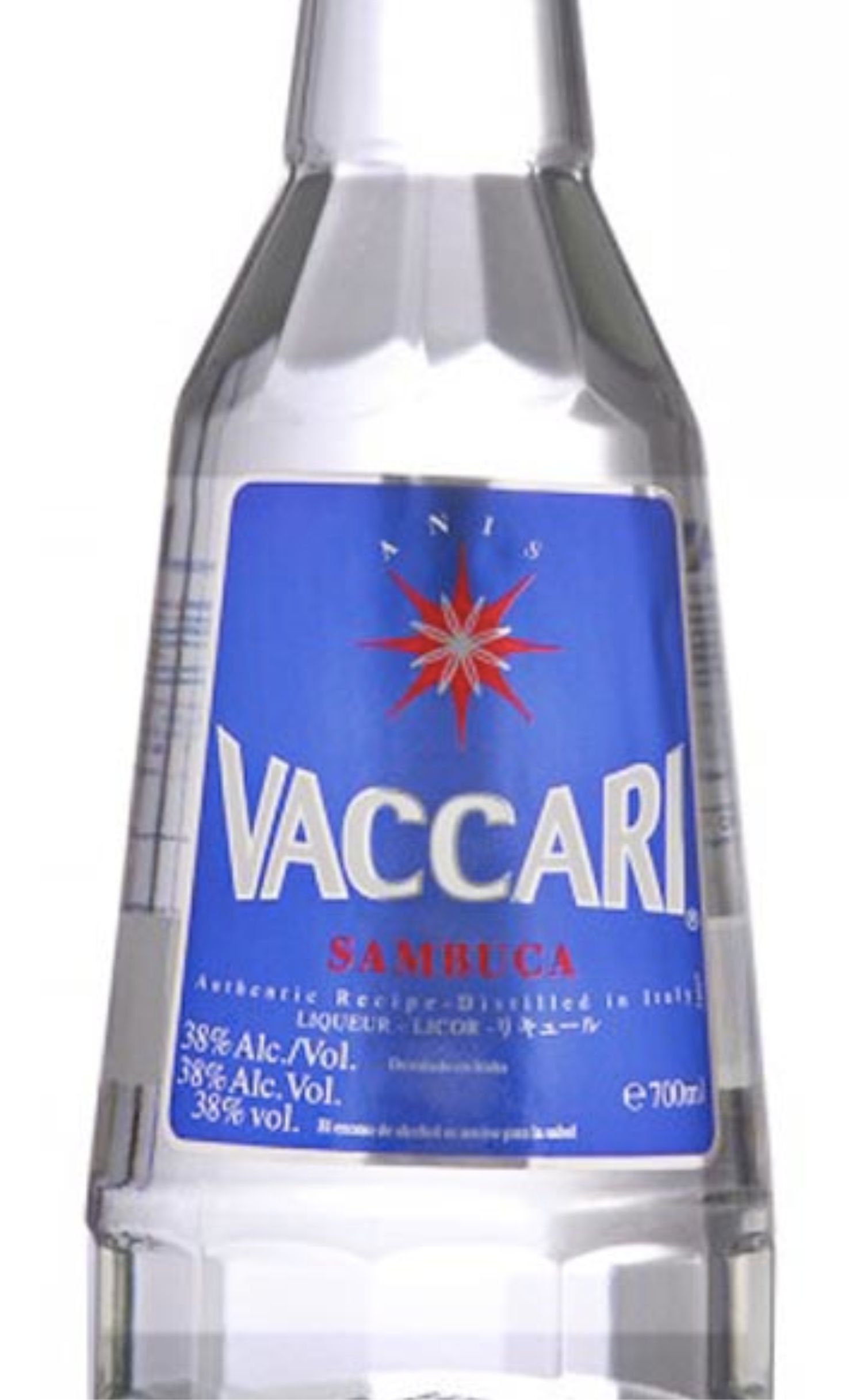 Этикетка Ликер Ваккари Самбука, 0.7 л