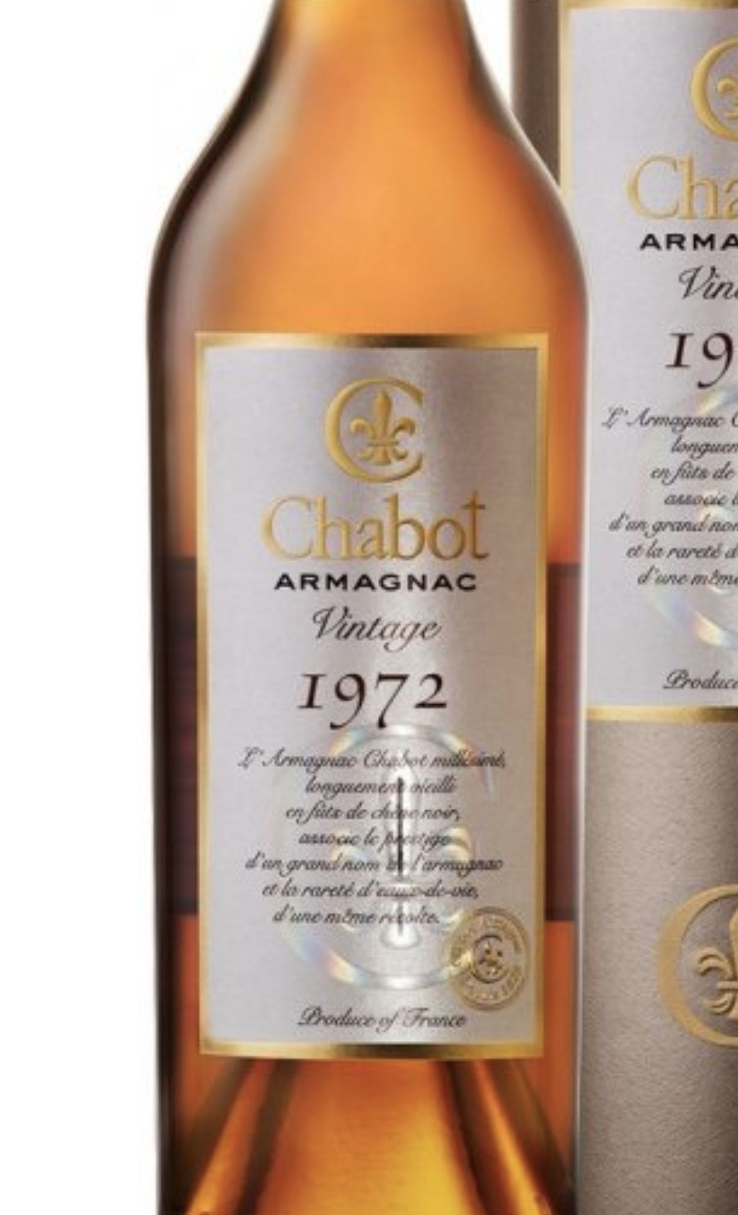 Этикетка Арманьяк Шабо 1972, 0.7 л