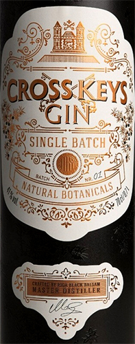 Этикетка Джин Кросс Кис (Cross Keys Gin) креп 41,0%, емк 0.7л