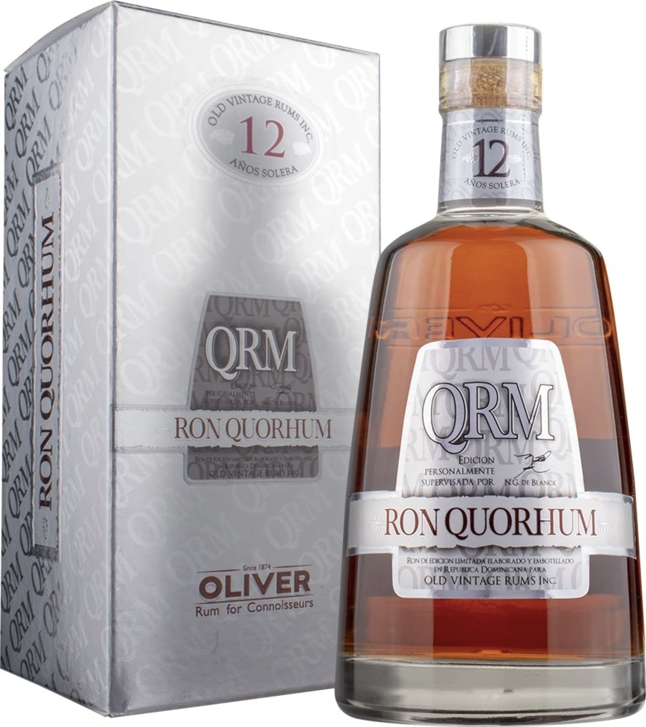 Крепкий спиртной напиток РОМ "Кворум" 12 лет п/у /RUM Quorhum 12. креп 40,0%, емк 0,7л
