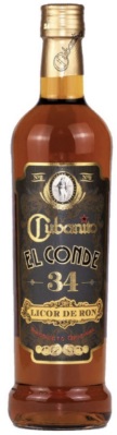 Ликер десертный (на основе рома) "Эль Конде Кубанито - 34" (Licor de Ron El Conde Cubanito - 34) креп 34%, емк 0,7л