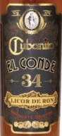 Этикетка Ликер десертный (на основе рома) "Эль Конде Кубанито - 34" (Licor de Ron El Conde Cubanito - 34) креп 34%, емк 0,7л
