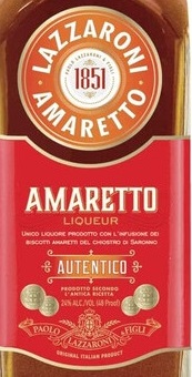 Этикетка Ликер десертный Амаретто/Lazzaroni 24% креп 24%, емк 0,7л