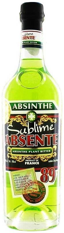 Спиртной напиток SUBLIME ABSENTE / СУБЛИМ АБСЕНТ креп 89%, емк 0,7л