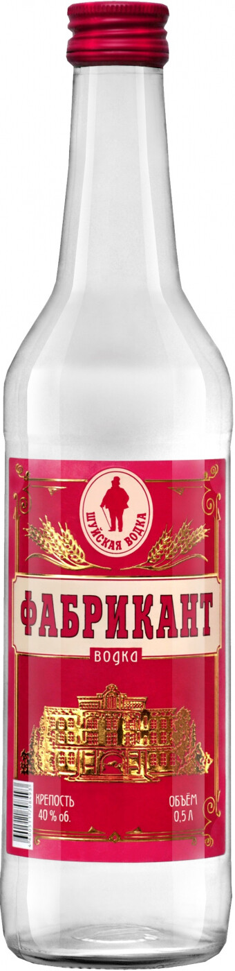 Водка "Фабрикант" креп 40%, емк 0,5л