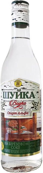 Водка "Шуйка на Берёзовом соке" креп 40%, емк 0,5л