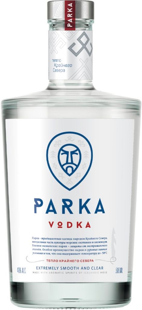 ВОДКА "ПАРКА (PARKA)" креп 40%, емк 0,5 л