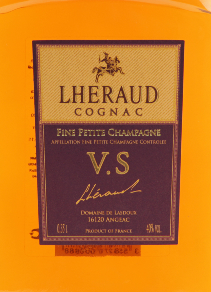 Этикетка Коньяк Леро VSOP, 0.35 л