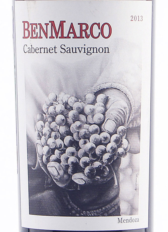 Этикетка Вино Бенмарко Каберне Совиньон 2013г 0.75л. Доминио дель Плата С.А.