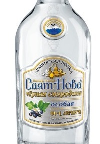 Этикетка Водка особая со вкусом черной смородины "Саят Нова" креп 40%, емк 0,5л