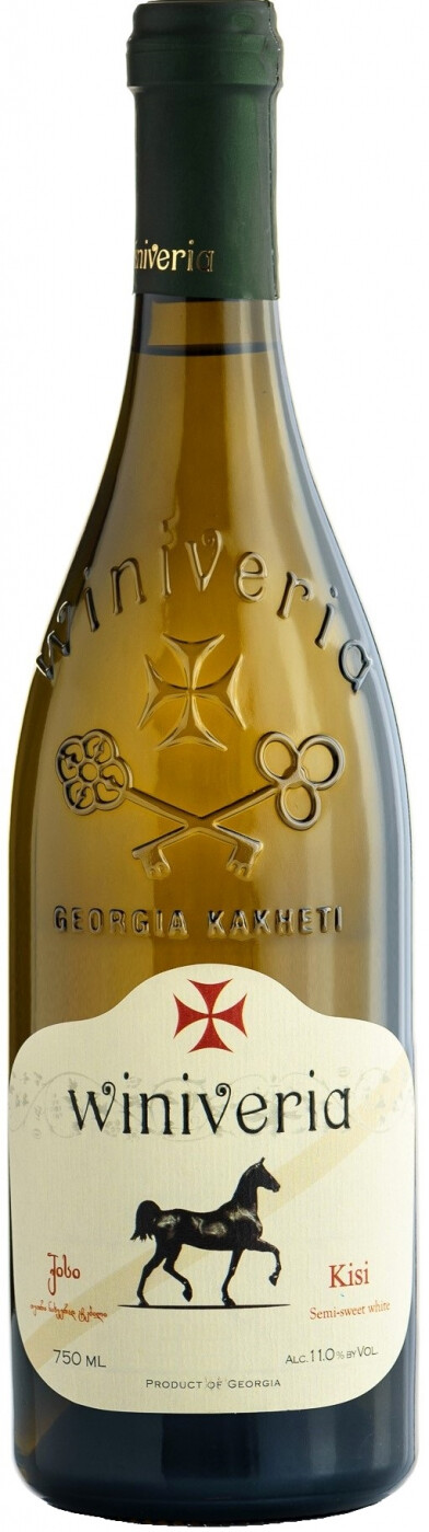Вино столовое полусладкое белое Киси 2019г торговой марки Виниверия креп 12%, емк 0,75 л