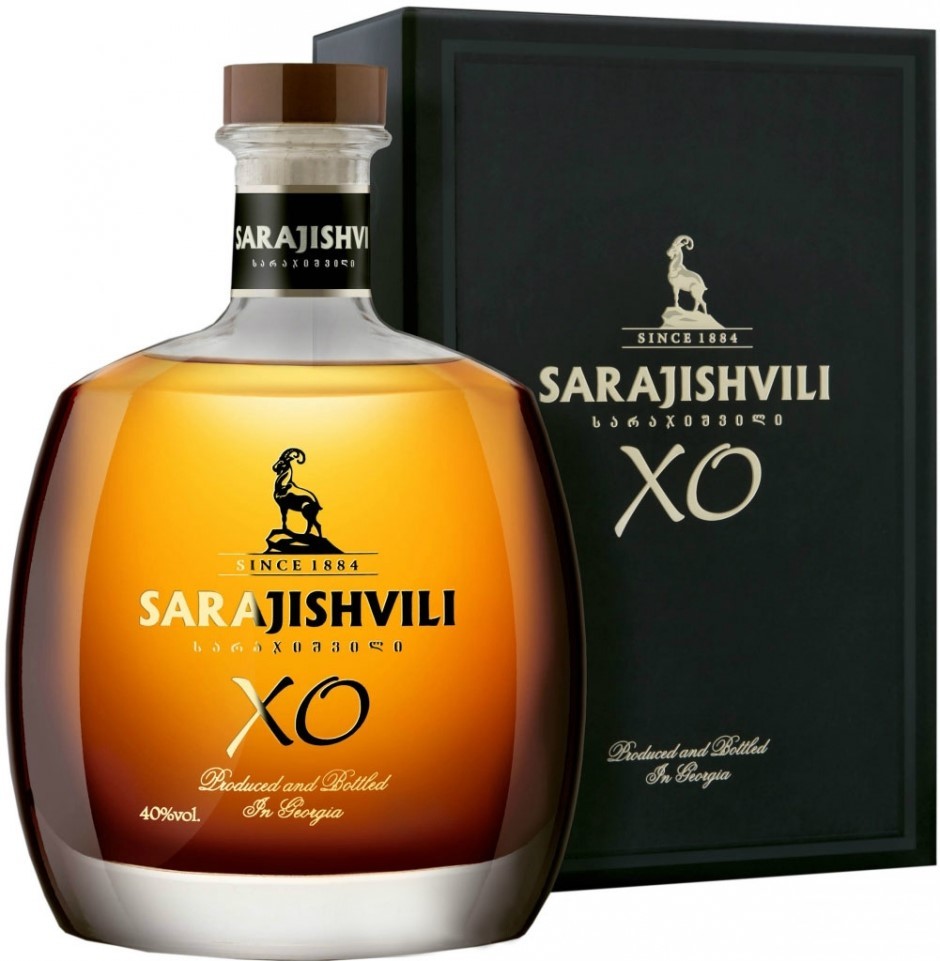 Сараджишвили XO выдержка 10 лет в п/у 0,5 л