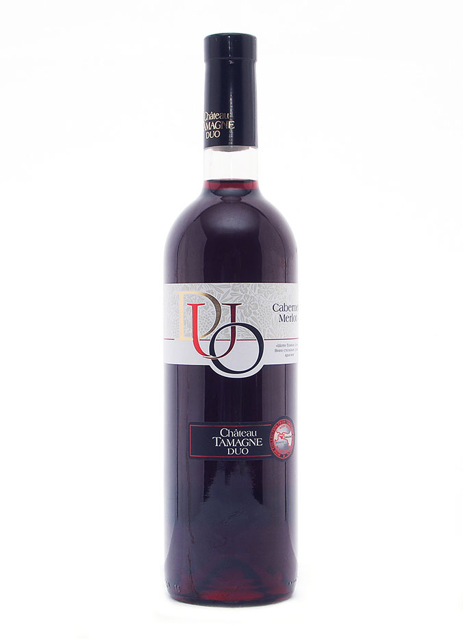 Вино "Chateau Tamagne Duo" столовое сухое красное 0,75л