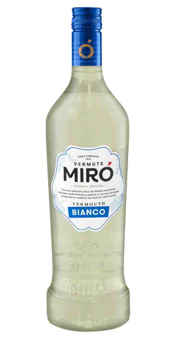Ароматизированный виноградосодержащий напиток из виноградного сырья Вермут Миро Бьянко 2021г креп 15%, емк  1.0л.