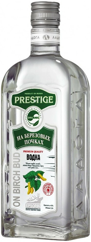 Водка "Престиж На березовых почках" креп 40%, емк 0,5л