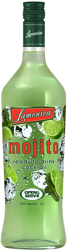 Аперитив непрозрачный "ЛАМОНИКА МОХИТО" креп 12%, емк 1л