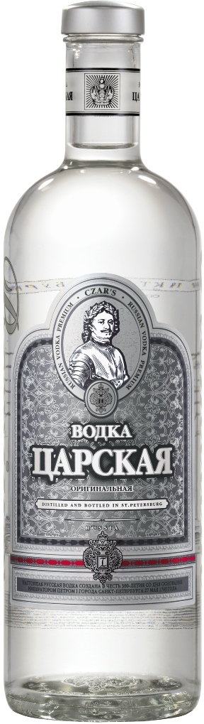 ВОДКА "ЦАРСКАЯ ОРИГИНАЛЬНАЯ" креп 40%, емк 3,0л