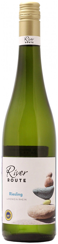ВИНО сортовое ординарное "Ривер Рут Рислинг Рейнхессен" 2022г полусухое белое  креп 11%, емк 0.75л.