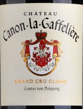 Этикетка ВИНО выдержанное "Шато Канон Ла Гаффельер Гран Крю Классе Сент-Эмильон" сухое красное,2011г  креп. 13.5%, емк  0.75л.