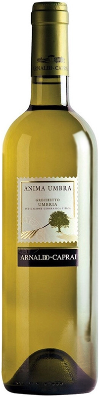 ВИНО с защищенным географическим указанием "Умбрия Арнальдо Капрай. Анима Умбра Грекетто" сухое белое 2018г, креп 12%, ё
