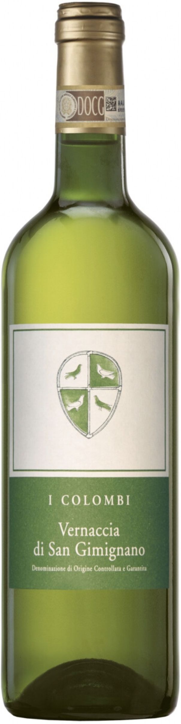 И Коломби Верначча ди Сан Джиминьяно DOCG белое сухое, алк. 12,5%, 0,75л