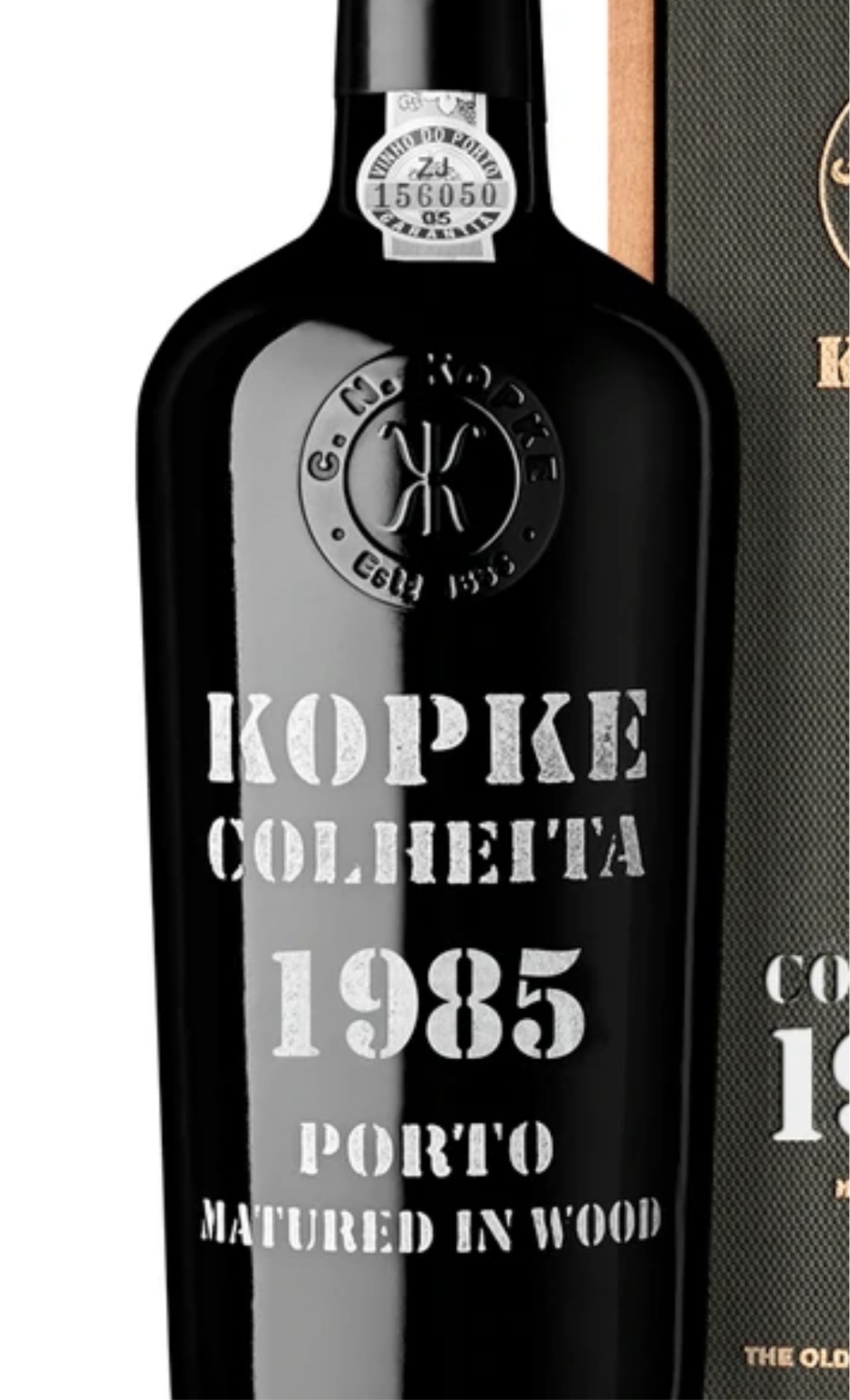 Этикетка Портвейн Копке Колейта Порто 1985, красное ликерное, 0.75 л