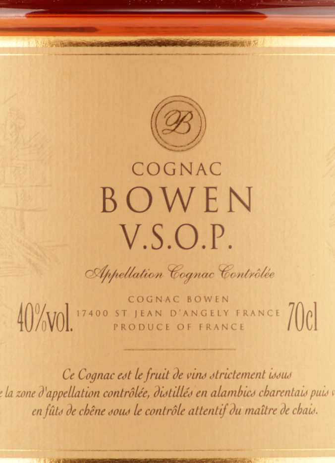 Этикетка Коньяк Боэн VSOP, 0.7 л