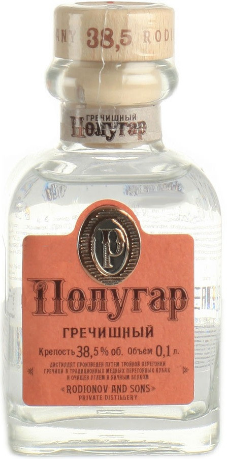 Водка Полугар Гречишный, 0.1 л
