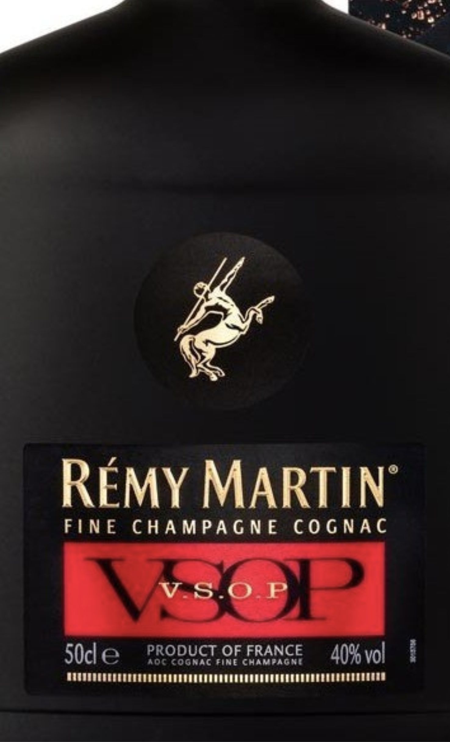 Этикетка Коньяк Реми Мартен VSOP фляжка, 0.5 л