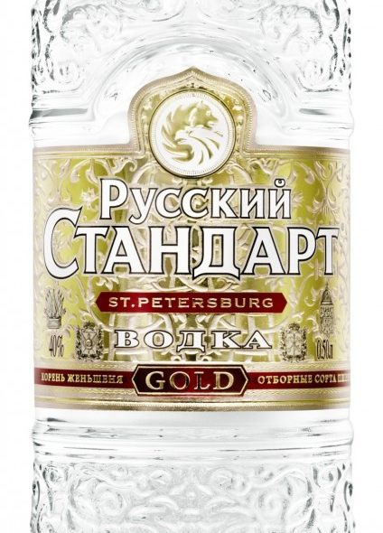 Этикетка Русский Стандарт Голд 0.5л.