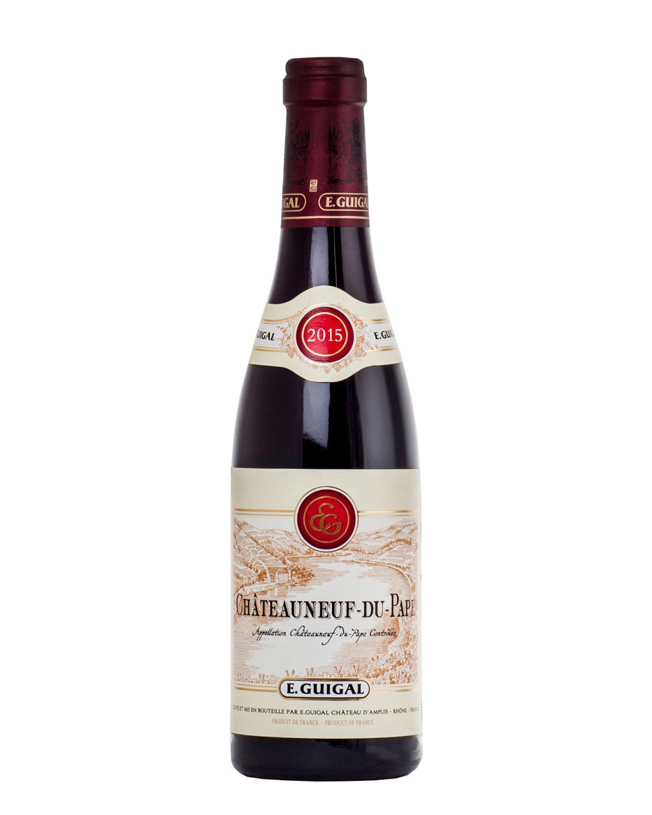 Вино Шатонеф-дю-Пап Руж Этьен Гигаль 2015 красное сухое алк. 14,5%, 0,75л