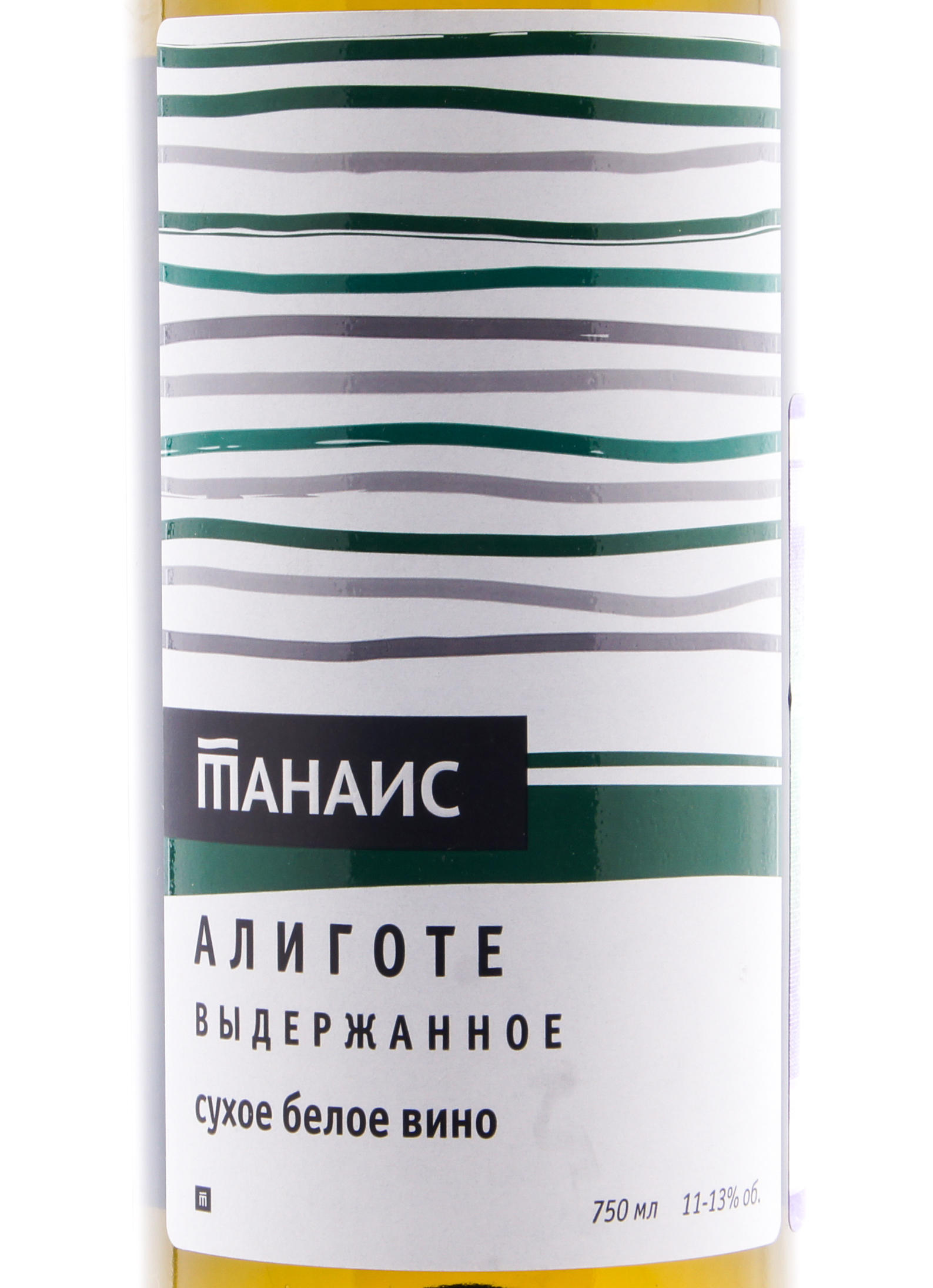 Этикетка Алиготе Танаис столовое сухое белое 12.0% 0.75л.