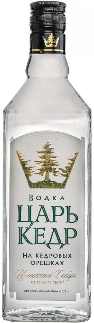 Водка "ЦАРЬ КЕДР" креп 38%, емк 0.5 л