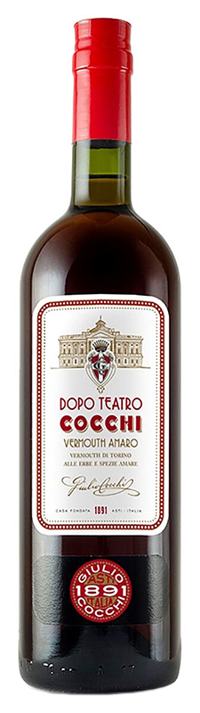 Ароматизированный виноградосодержащий напиток из виноградного сырья сладкий "Вермут Кокки Допо Театро Амаро" 2021г креп