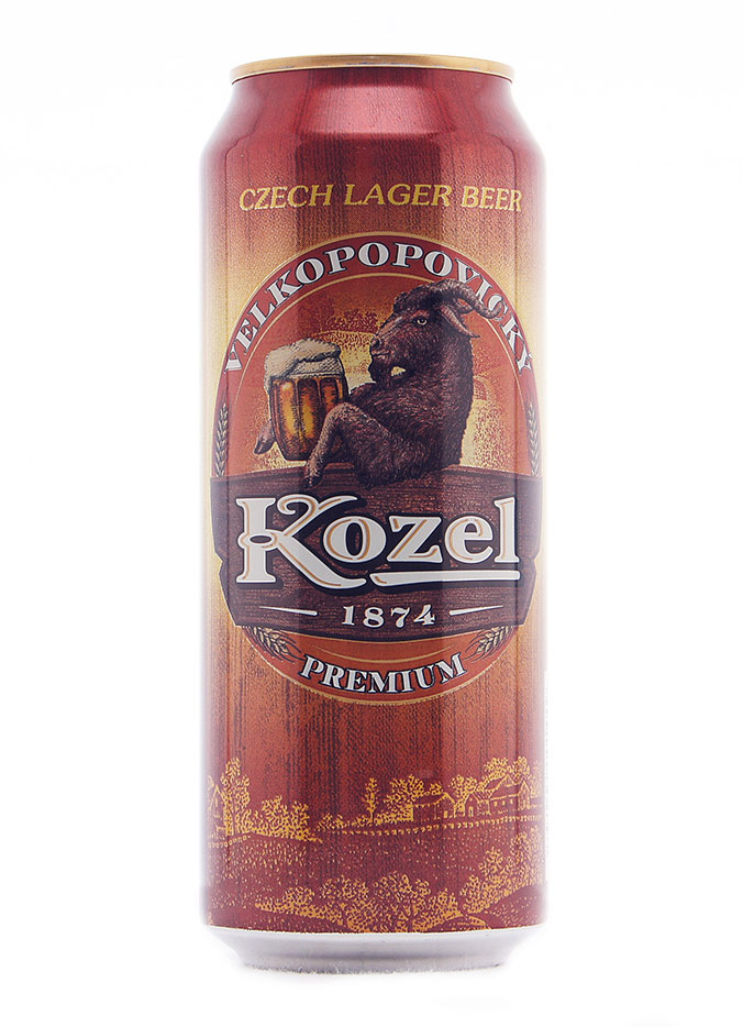 Пиво Велкопоповицкий Козел Премиум пиво светлое пастеризованное 0,5 бан