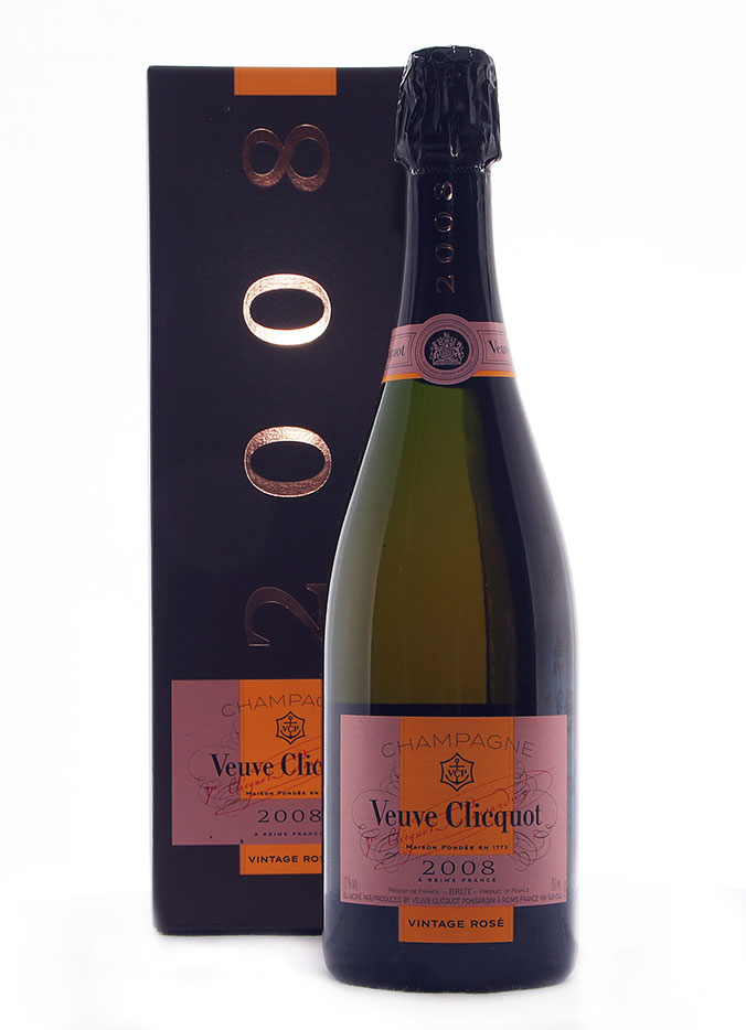 Шампанское Вдова Клико Винтаж Розе 2008, розовое брют, 0.75 л