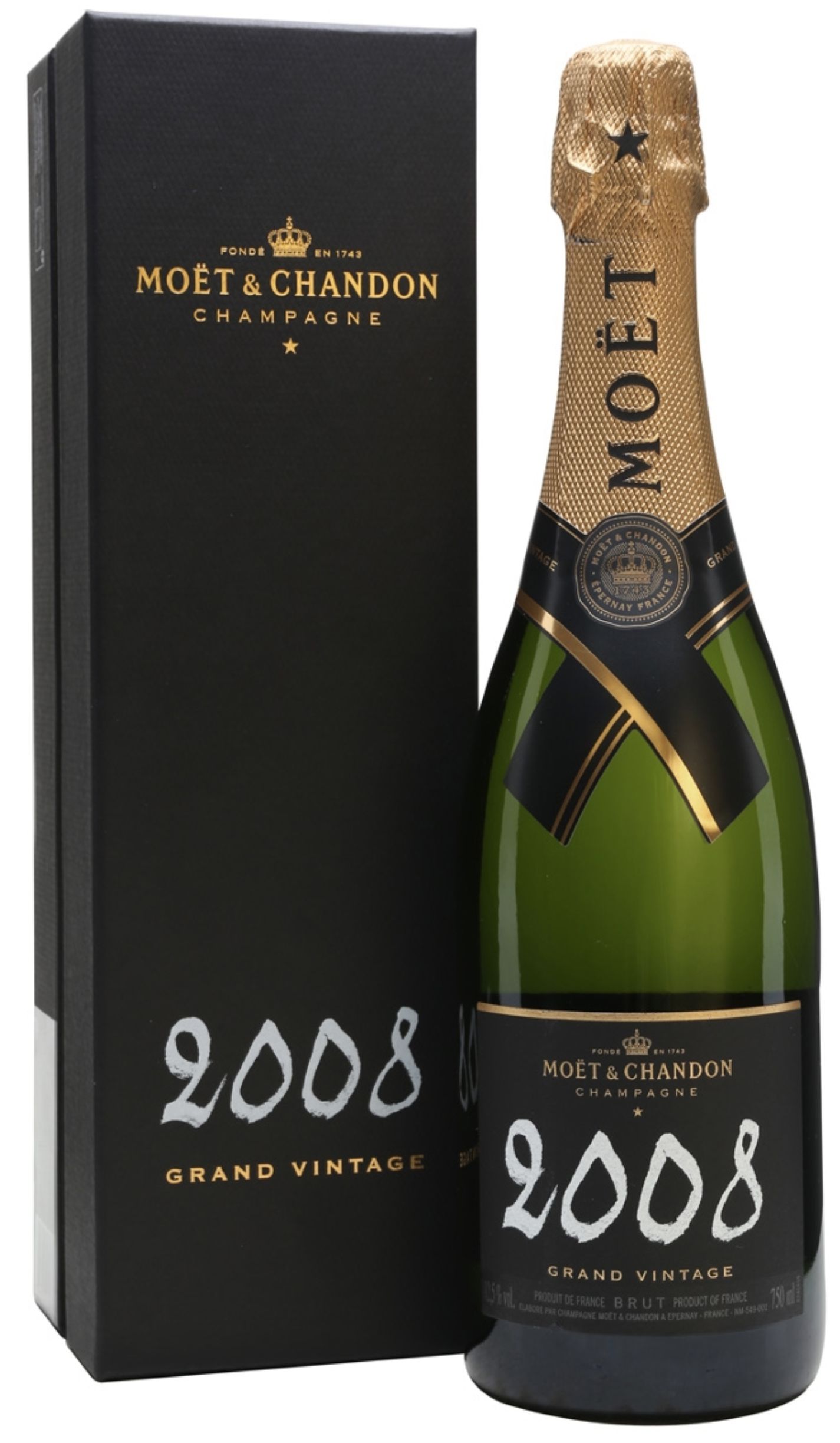 Моэт и Шандон Гран Винтаж Брют 2008 г. белое 0,75 л. п/у