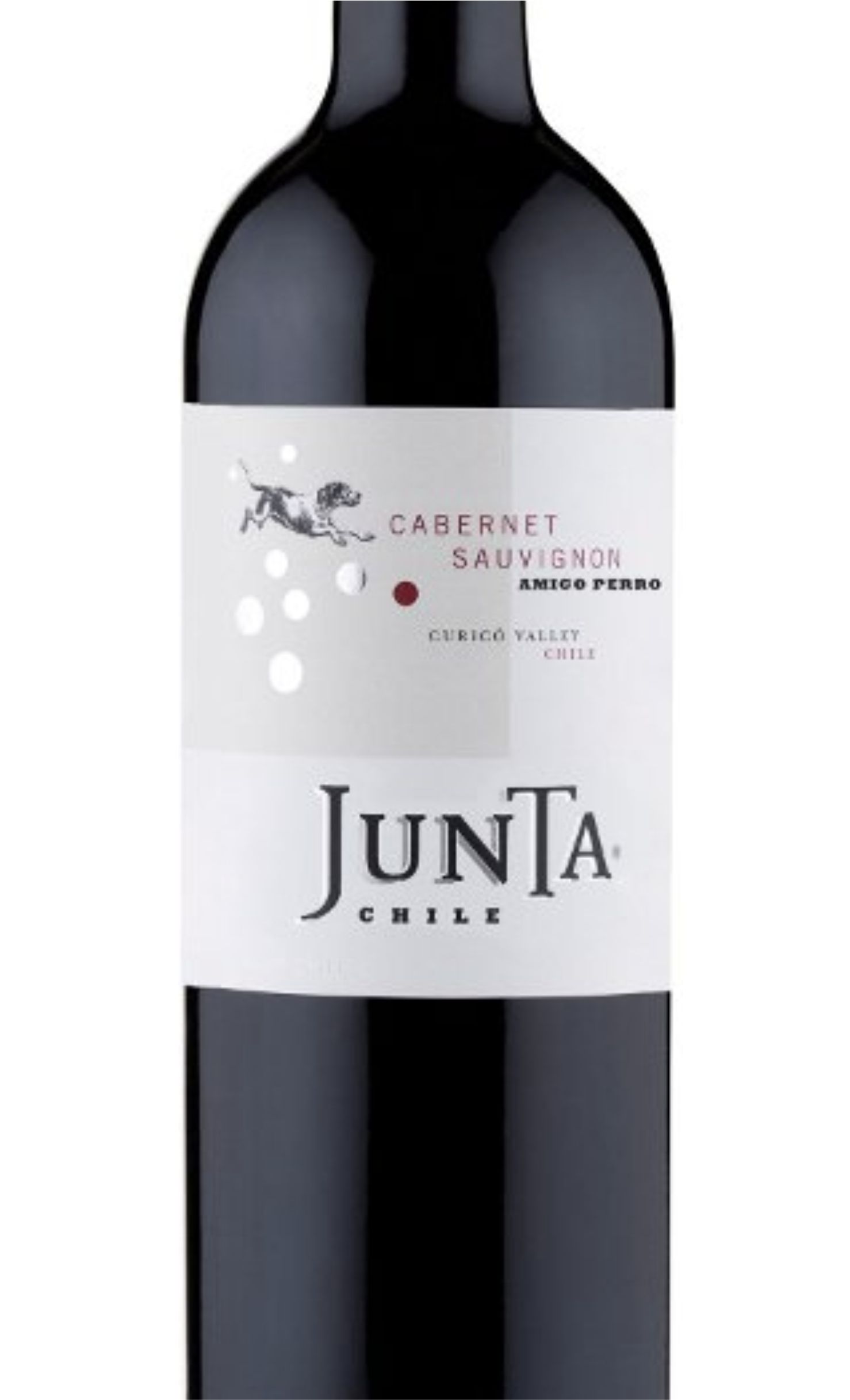 Этикетка ВИНО защищен. географ. указ. рег. долина Курико Junta Amigo Perro Cabernet Sauvignon / Хунта Амиго Перро Каберне Совиньо