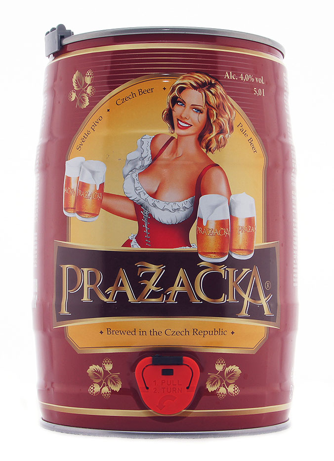 Пиво Пражечка Классическое Светлое Prazacka Charm of Czechia 4% 5л Бочка