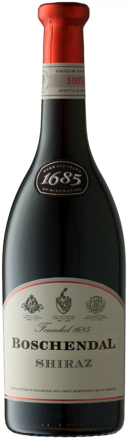 Шираз Бошендаль 1685  красное сухое 0,75 л.