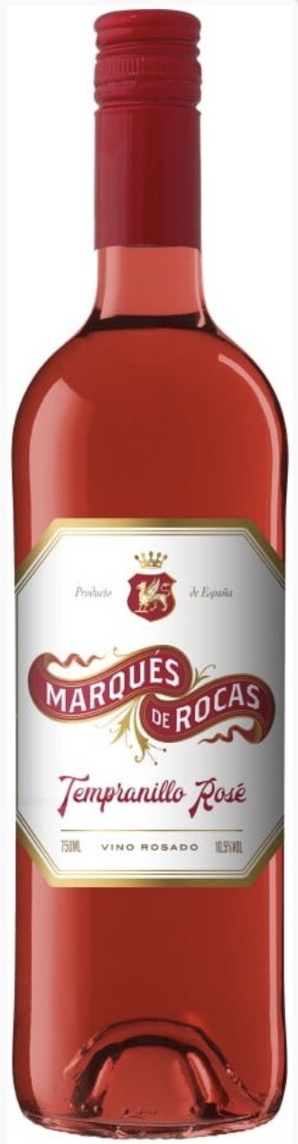 Вино столовое розовое сухое Маркес де Рокас Темпранильо Розе креп  11%, емк  0,75л
