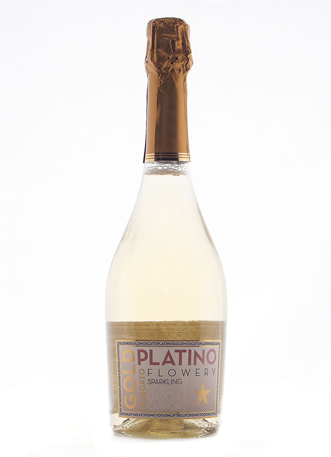 Игристое вино Платино Голд Москато, белое полусладкое, 0.75 л