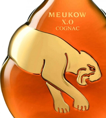Этикетка КОНЬЯК марочный старый "КС" "Меуков ХО" креп 40%, емк 0.5л. п/у