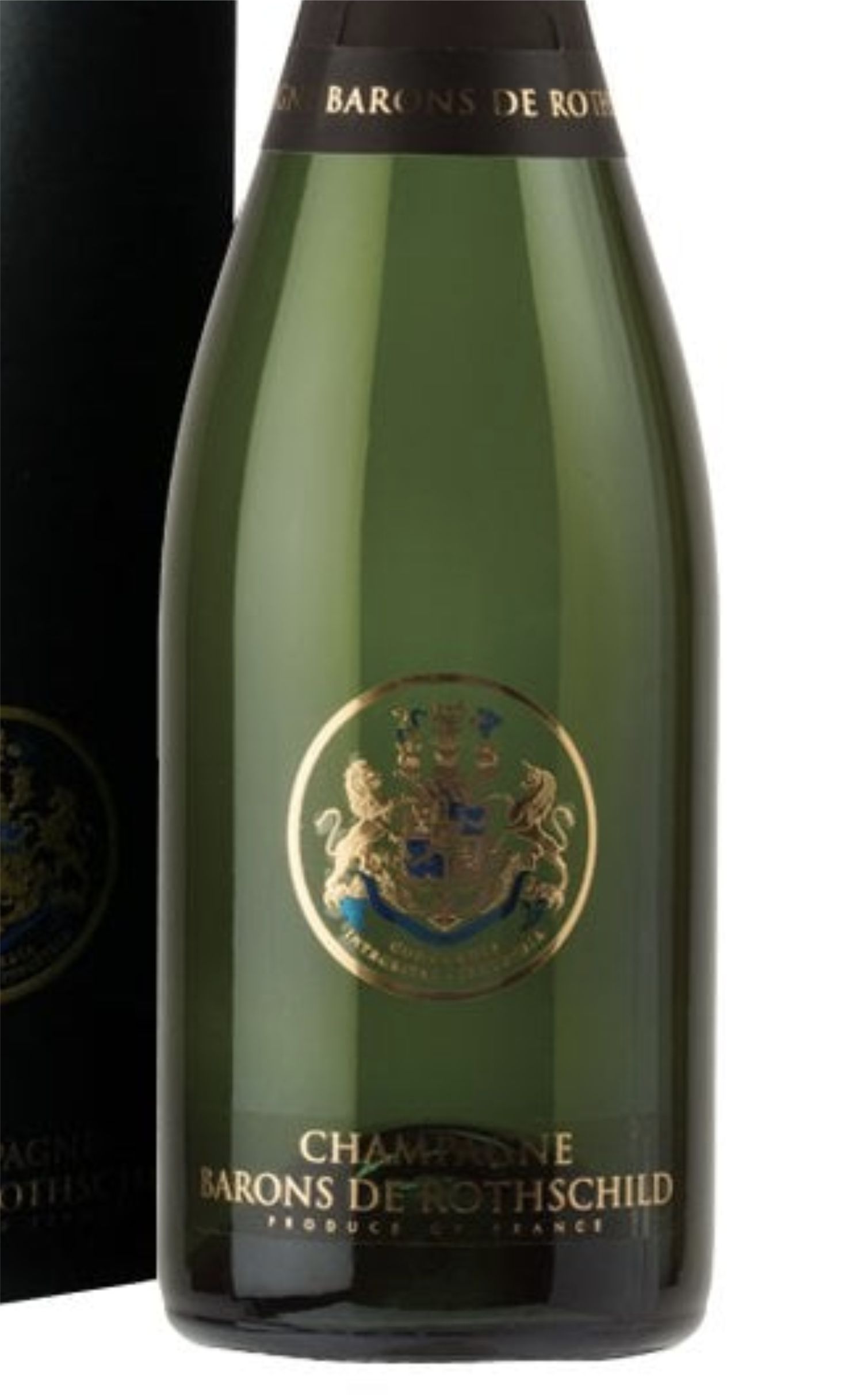 Этикетка Шампанское Барон де Ротшильд, белое брют,  0.75 л