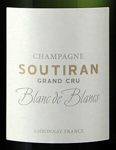Этикетка Вино игристое Шампанское Блан де Блан Гран Крю Брют Сутиран  брют белое 0.75л.