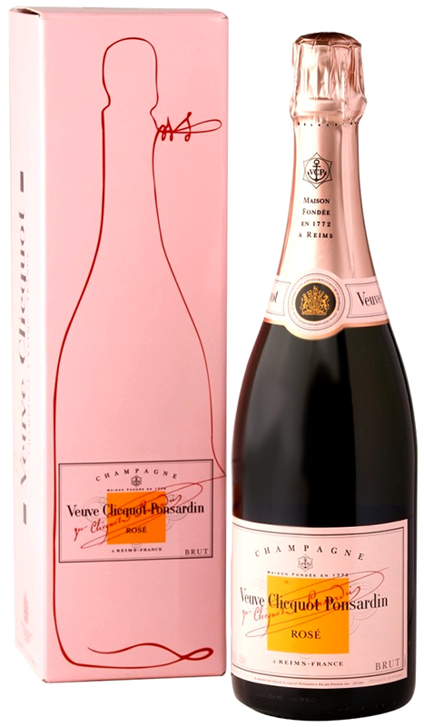 Шампанское Вдова Клико Понсарден Розе брют розовое 0.75л. п/у
