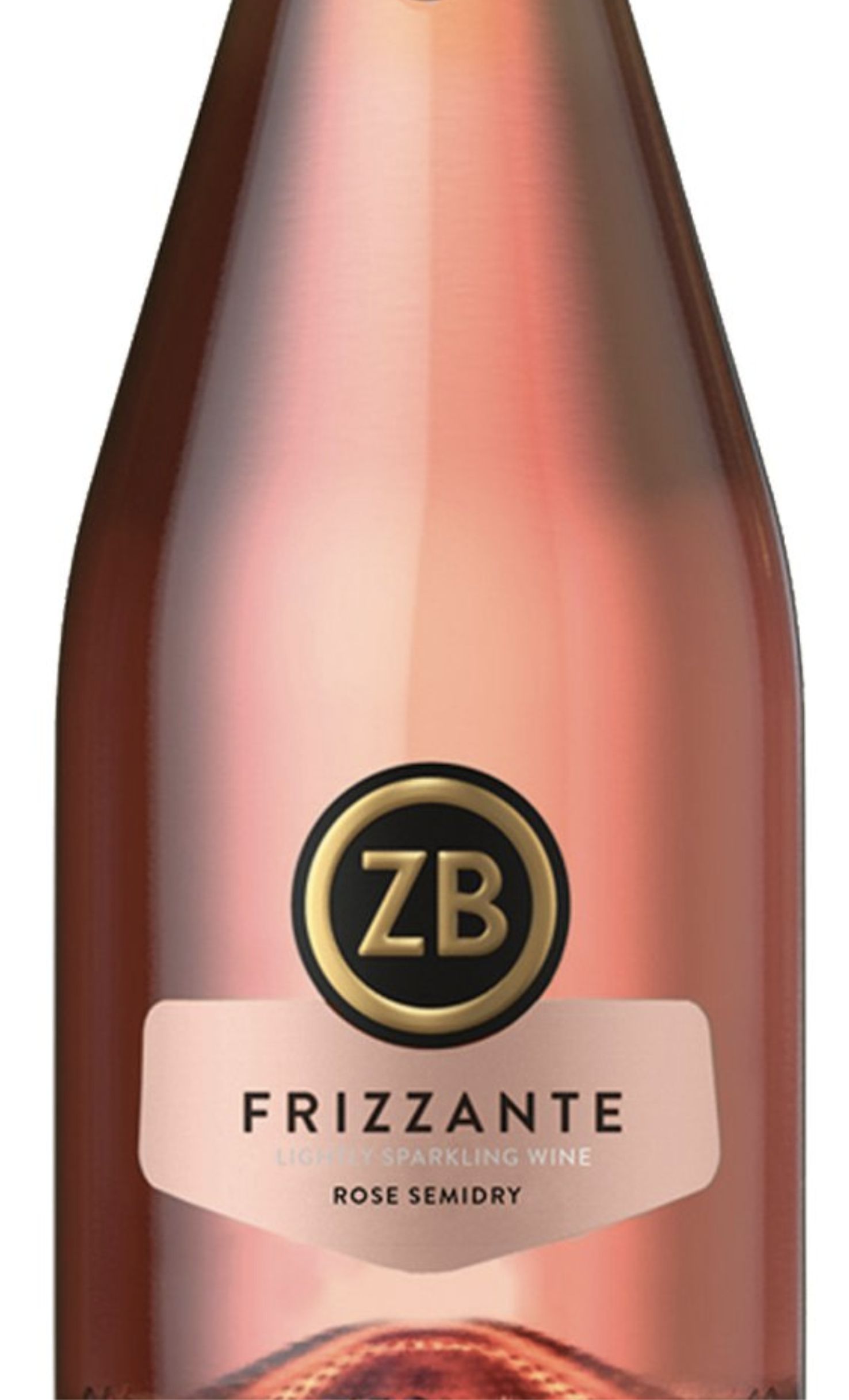 Этикетка Игристое вино "ЗБ вайн Фриззанте", розовое полусухое, 0.75 л