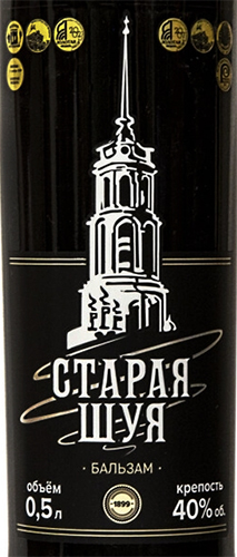 Этикетка БАЛЬЗАМ "Старая Шуя" креп 40%, емк 0,5л