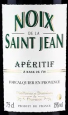 Этикетка Винный напиток сладкий (Аперитив) Нуа де ля Сан-Жан ореховый/Noix de la Saint-Jean креп 15%, емк 0.75л