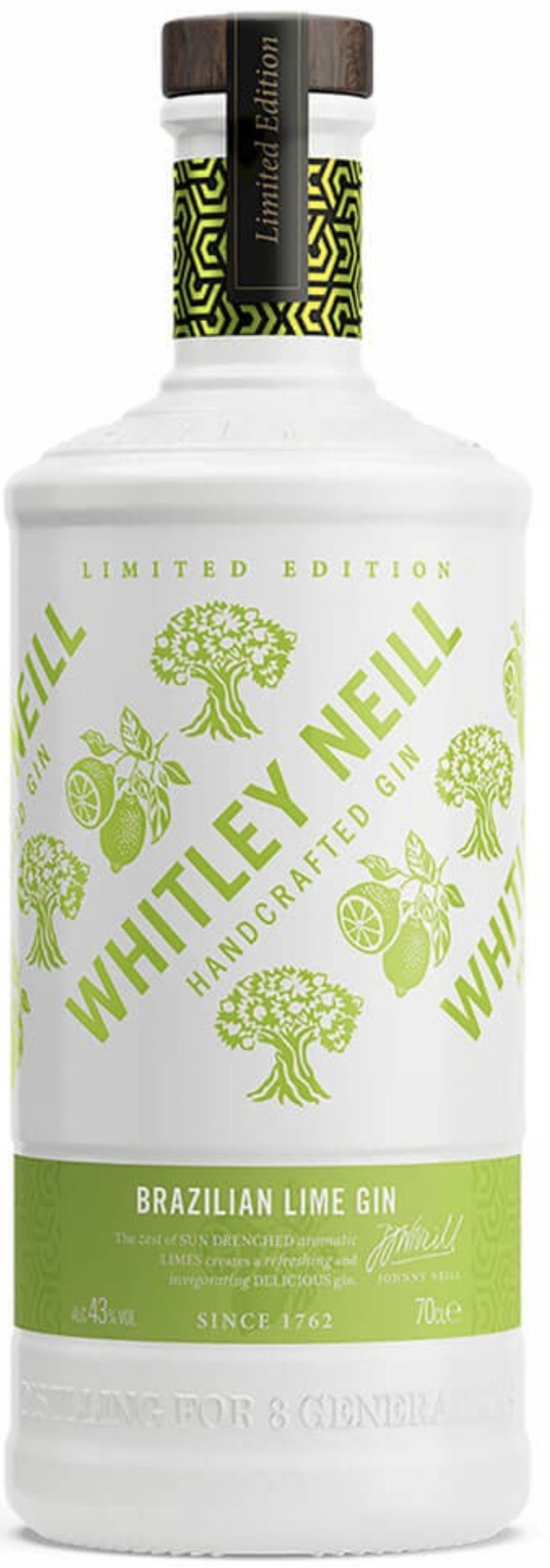 Джин Уитли Бразильский Лайм / Whitley Neill Brazilian Lime Gin, креп 43%, емк 0,7л